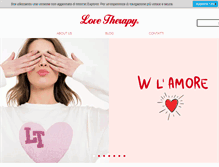 Tablet Screenshot of lovetherapy.it